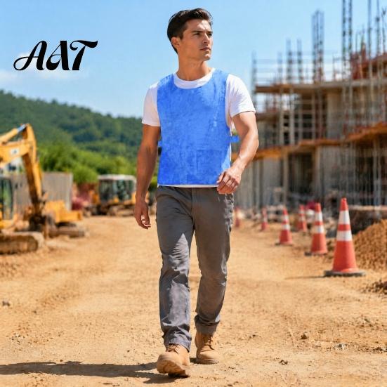 Water Activated Cooling Vest Unisex Vest, Reusable Adjustable Jacket, Men Women Cold Tank Evaporative Top for Cycling, Running And Outdoor