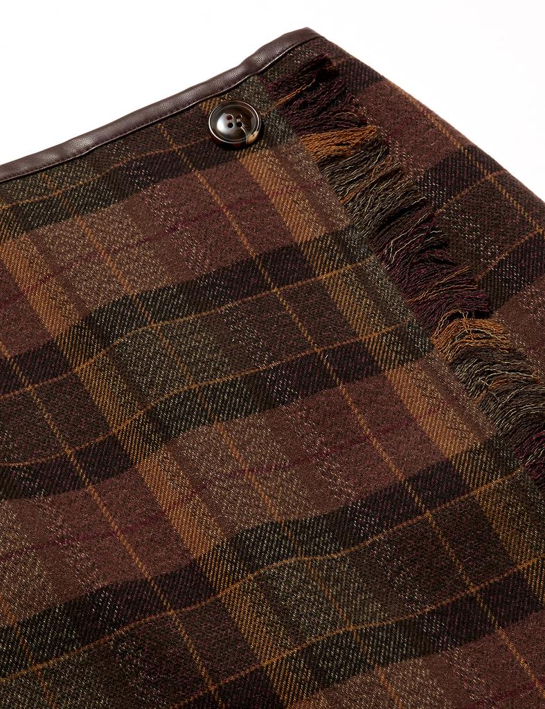 JILL by JILL STUART Women's Yorimoku Check Mini Skirt, Brown, Size S (125-9220013), Size S (equivalent To Japanese Size S)