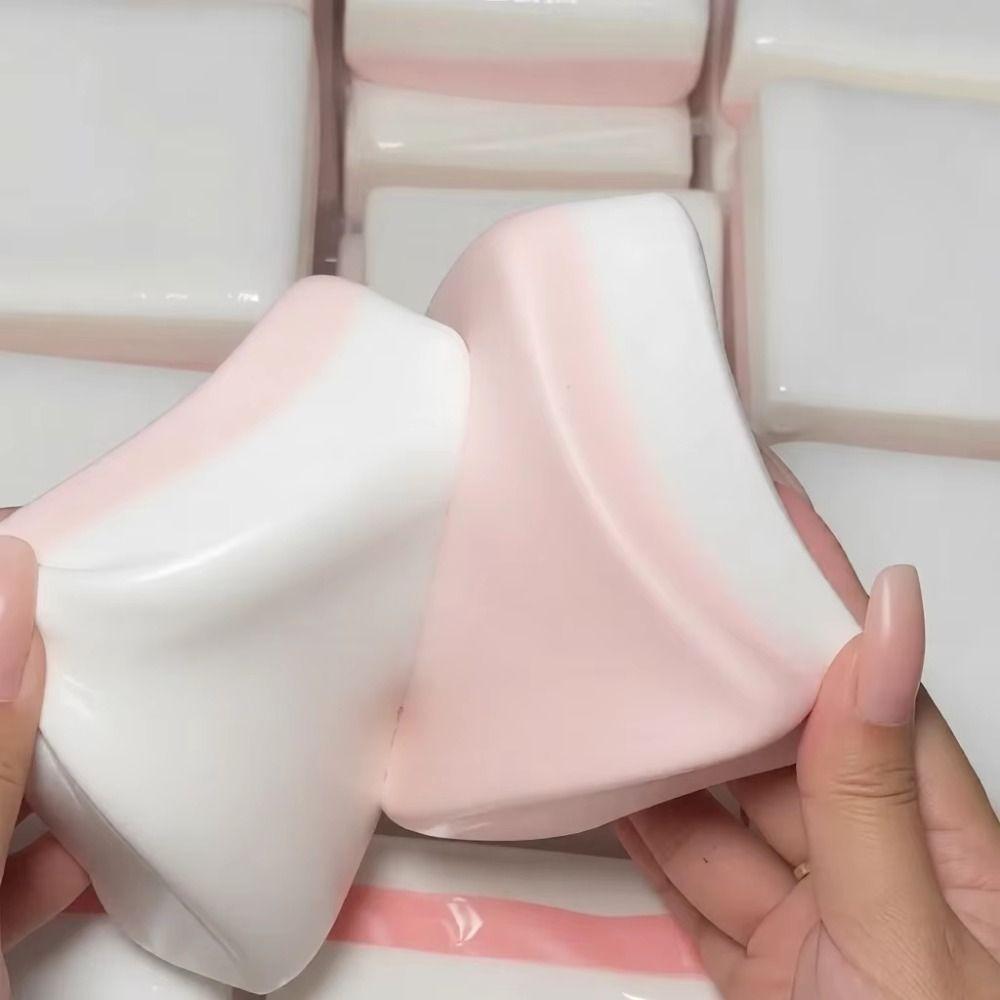 Slow Rebound Sticky Rice Cake Squeeze Toy Pink Color Sensory Fidget Toy  Gift For Kids Sticky Rice Cake
