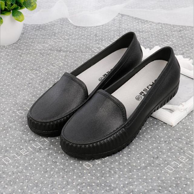 Zhenzhou Zapatos de enfermera Blanco Mujer de fondo plano Mujeres  embarazadas Impermeable casual Impermeable Zapatos de guisantes  antideslizantes Zapatos de trabajo negros comprar a buen precio — entrega  gratuita, reseñas reales con