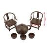 Dollhouse Creative Scene Decoration Elder Small Teapot Teacup Master Chair Model