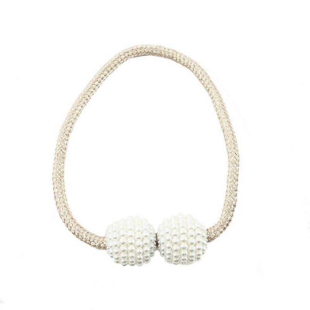 Minimalistisch gestaltete Perlen-Magnetvorhanghalter, Kordel-Vorhangzubehör und Vorhangspangen