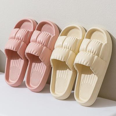 Women Summer Holiday Slippers Sandals EVA Shoes Beach Slides Flip Flops Thick Soled Bathroom Shoes Hotel Shoes