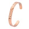 Pure Koperen Manchet Armband Hypoallergeen Nikkelvrij Glad Vintage Afwerking voor Familiebijeenkomst Dagelijkse Draagkracht Cadeau