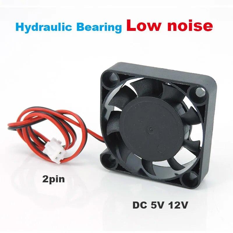 2pin 4010 Fan DC 5v 12v Silent low noise Brushless Cooling Fan 3D Printer Part 40mm 4cm hydraulic Bearing Axial 40mmx40mmx10mm