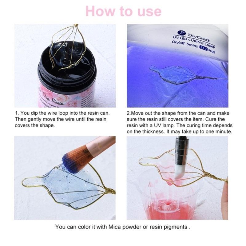 Trwała żywica utwardzana promieniami UV Przezroczysty zestaw klejów epoksydowych utwardzanych promieniami ultrafioletowymi do wyrobu biżuterii Wszechstronny przezroczysty klej