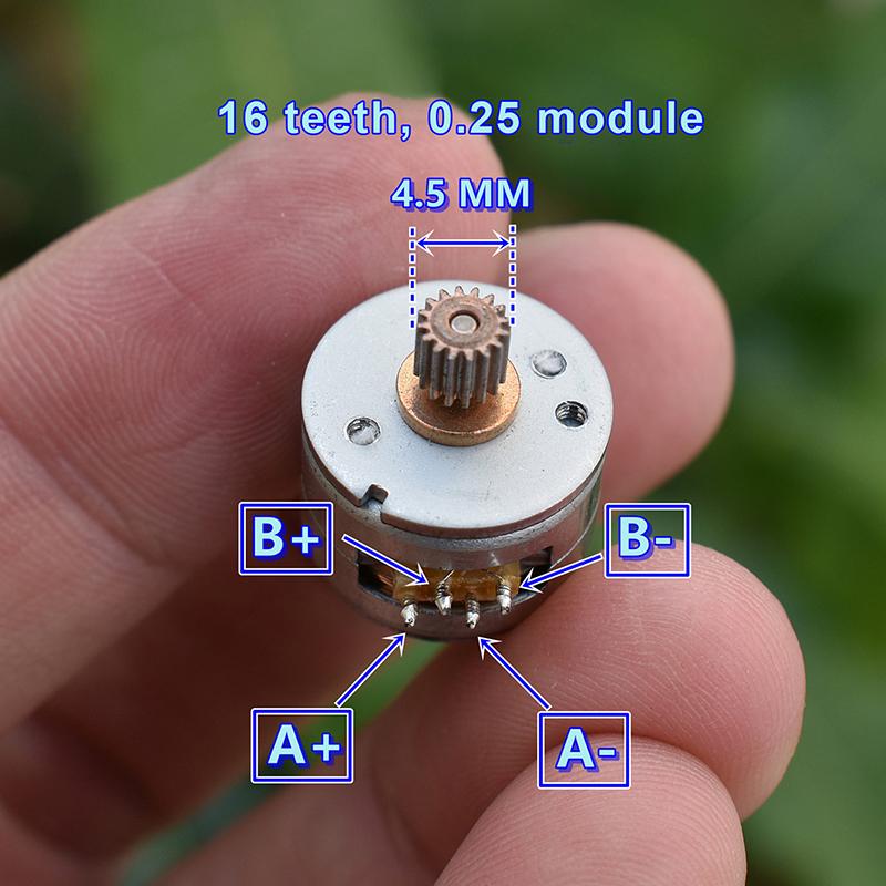 1/3Pcs Mini 2-Phase 4-Wire Stepper Motor DC 5V 15mm Diameter Metal Gear for Vending Machine Part Upgrade DIY