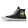 Converse Chuck Taylor All Star Camouflage Patch Retro High Top Canvas Schuhe Unisex Sneaker Schwarz Weiß 167179C