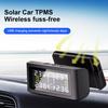 Auto Security Alarm Systems Digital LCD Display Car Tire Pressure Monitoring System USB / Solar TPMS 0-6.0Bar