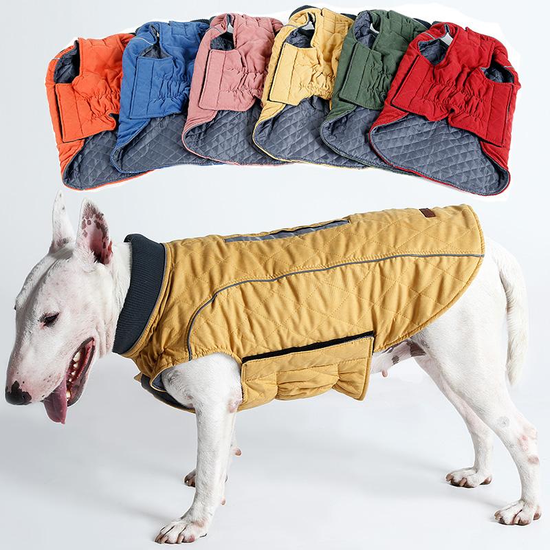 Winter Thickened Warm Dog Clothes Fitted Clothing Reflective Vest Pet Clothes Dog Jacket Dog Coats Pet Clothes Ropa Para Perros