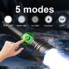 High Power XHP70 Flashlight Rechargeable LED Torch Telescopic Zoom Light For Camping Waterproof Lamp
