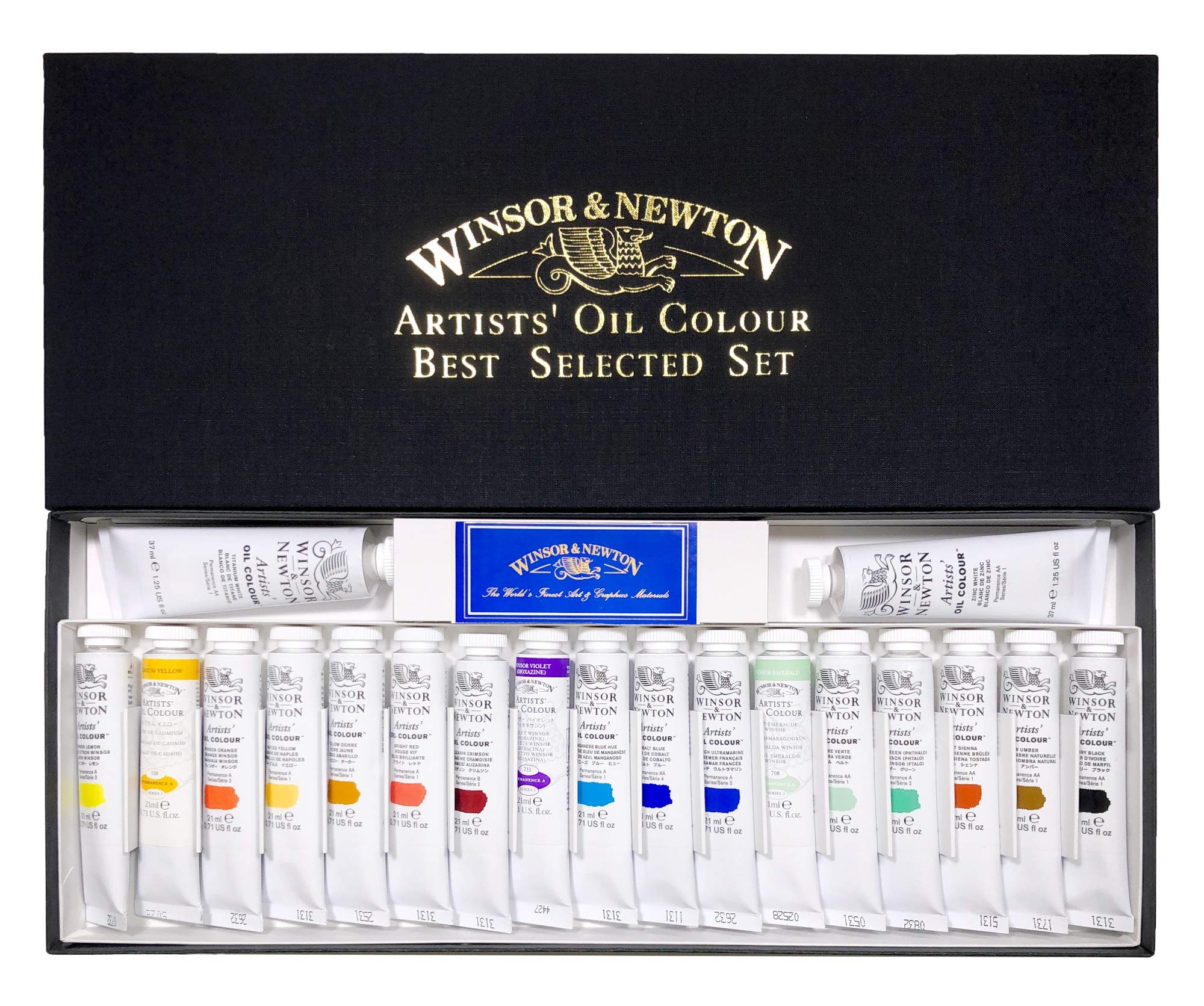 

Winsor & Newton Artist Oil Color Set B, 19 Colors, 21ml, 18109820
