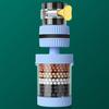 6-Layer Water Faucet Filter for Kitchen Anti-Splash Swivel Aerator with Clear Window Universal Tap Attachment for Home Sink