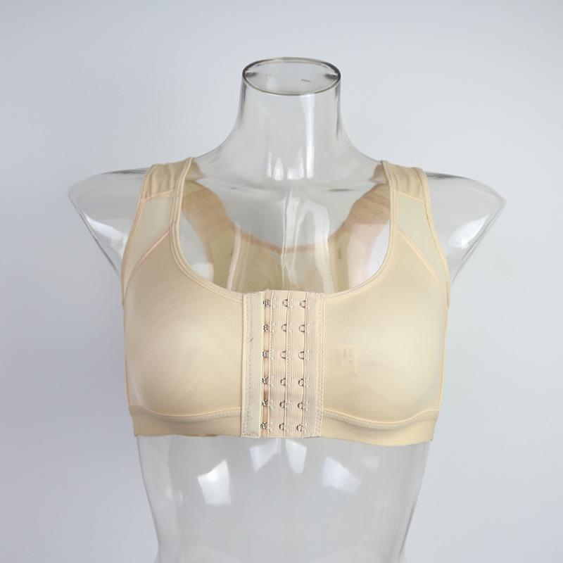 Übergröße Atmungsaktiver Nahtloser Sport-BH - Bügellos, Verstellbar, Formende Unterwäsche mit Seitenstütze für Frauen