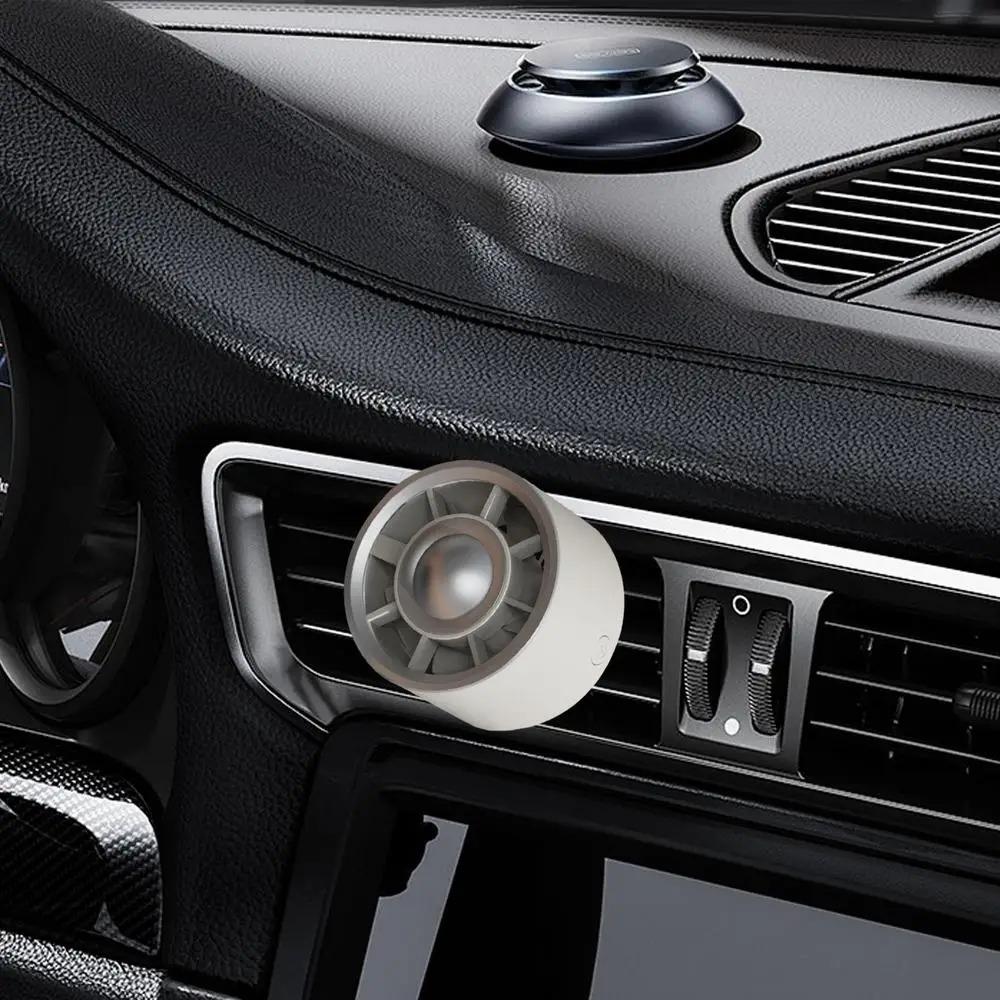 Clip da Bocchetta dell'Aria Montato su USB Ventola Piccola Clip per Bocchetta dell'Aria Condizionata per Auto Ventola Regolabile a 3 Velocità LED Colorato Ventola Elettrica Per la Vita Quotidiana Interno Auto