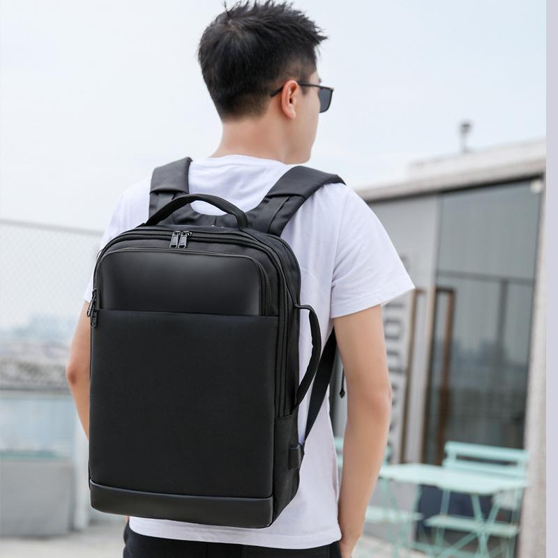 Business Backpack for Women Computer Backpack Simple Male Student Bag with USB Laptop Bag