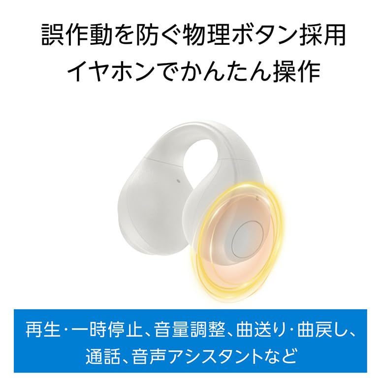 Green House Wireless Easy Work Listen While Gray Earphones, Open-Ear Style, Lightweight, Waterproof, IPX4, Operation, BGM, Working, (GH-OWSB-GY)