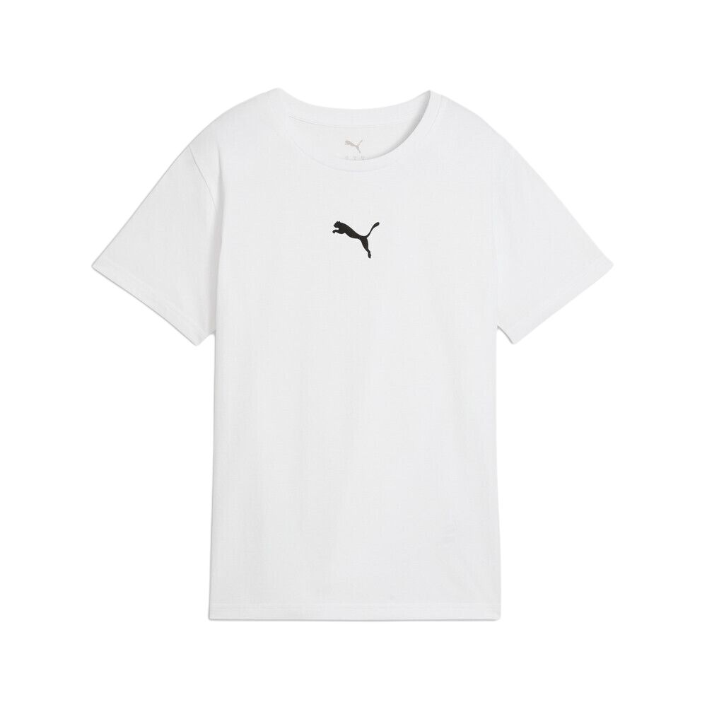 

Puma Knitted Simple Solid Color Comfortable Round Neck Short Sleeve Regular T-Shirt Women tops 637774-02 S