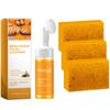 Ensemble Nettoyant Visage au Curcuma et Savon au Curcuma, Mousse Nettoyante au Curcuma, Nettoyant Visage et Savon au Curcuma Lot pour Visage et Corps, Nettoyage en Profondeur