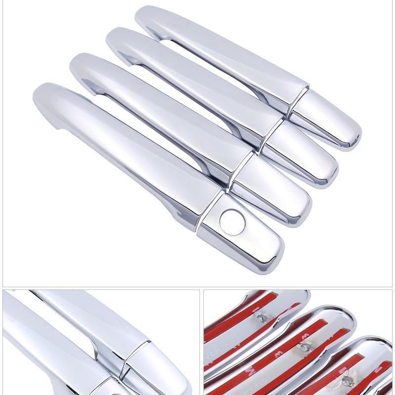 For Mitsubishi Lancer 10 2008 2009 2010 2011 2012 2013 2014 2015 2016 Chrome Door Handle Cover Trim Car Cap Stickers Accessories