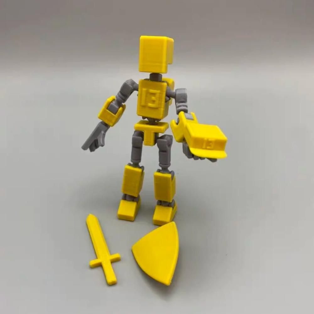 Multi-Jointed Movable Shapeshift Robot Lucky 13 Figure Toys 3D Printed Mannequin Dummy Figure Kids Adults Parent-children Game