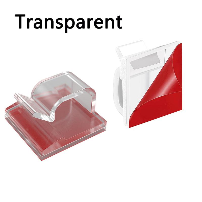 10/20/50PCS Cable Clips Self Adhesive Cord Management Black Wire Holder Organizer Clamp Self-adhesive Car Wire Clip Accessories