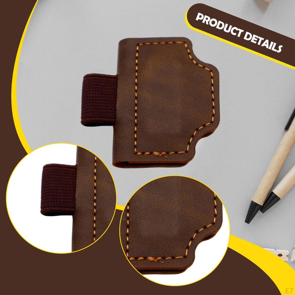 Bookmark with Pen Holder Accessory PU Clip Book Journaling Writing Resistant Suitable for Friends