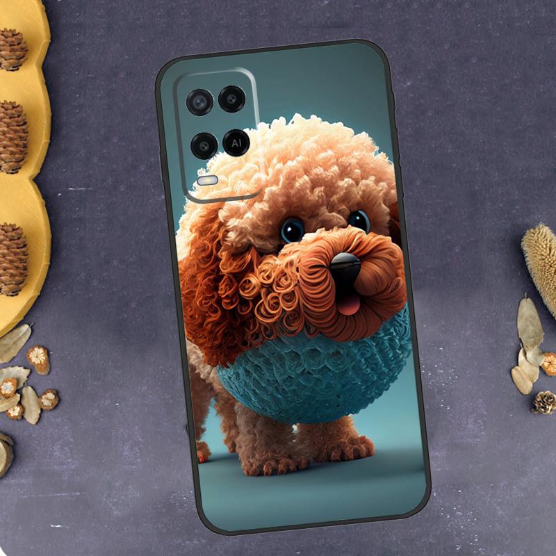 Poodle Dog Phone Case For Oppo A78 A38 A58 A74 A15 A80 A60 A40 A94 A54 A98 A18 A16 A76 A96 A17 A77 A57S