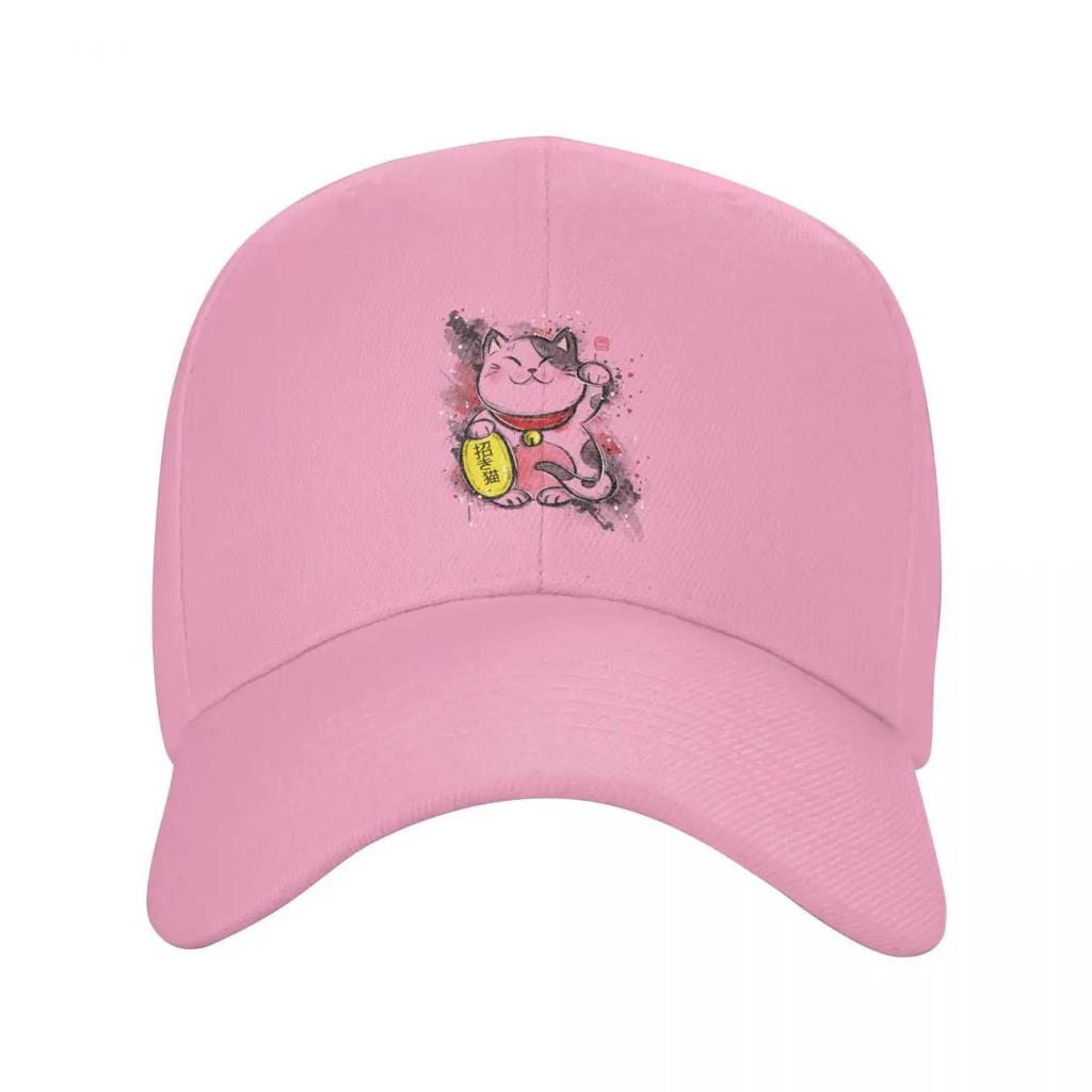 Custom Kawaii Unisexeki Neko Baseball Cap Women Unisex Breathable Lucky Cat Dad Hat Sports Snapback Caps