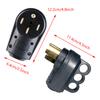 Nema 14-50P 14-50R 50Amp RV Plug Heavy Duty RV EV Replacement Socket Male/Female Plug with Ergonomic Handle 125V/250V for Camper