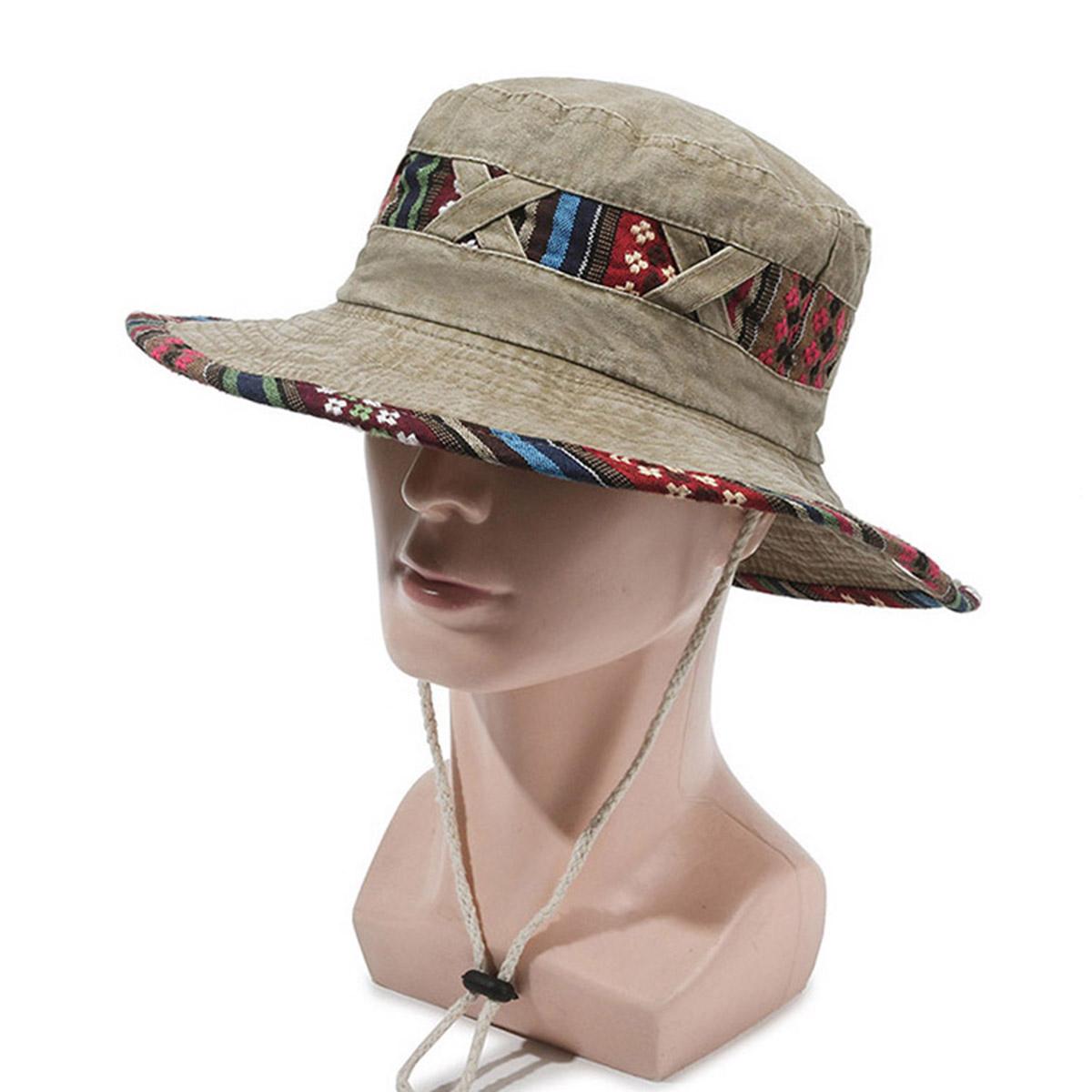 

Bucket Hat Bohemian-style Denim Sun Hat Outdoor Mountaineering Cross-country Camping Unisex Retro-style Washed Fisherman Hat хаки