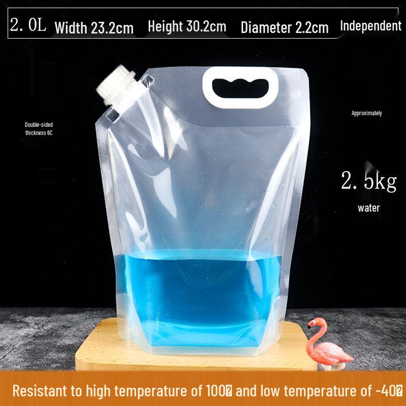 Disposable Transparent Spout Bag for Soy Milk, Chinese Medicine, Soup, or Beverages - Self-Standing and Convenient for Takeaway