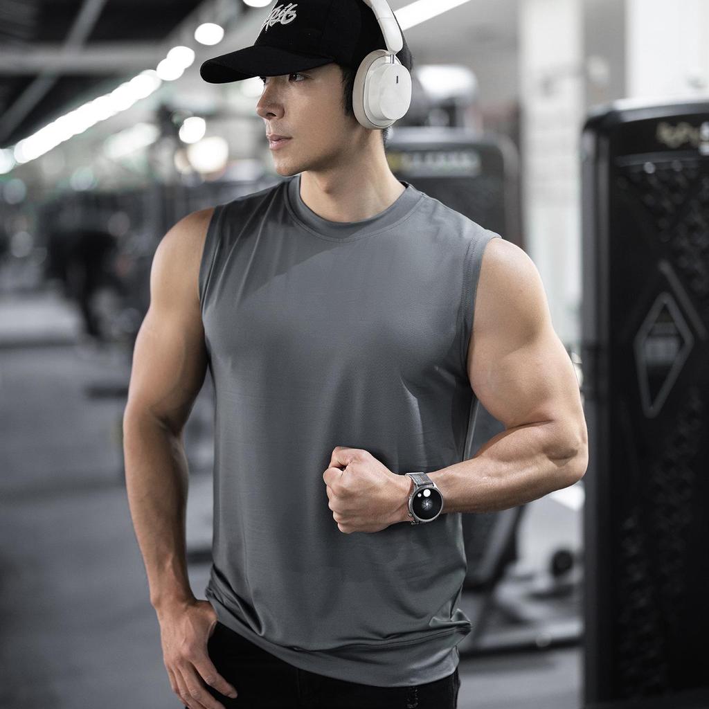Men's Summer Quick-Dry Ice Silk Sleeveless Running Vest