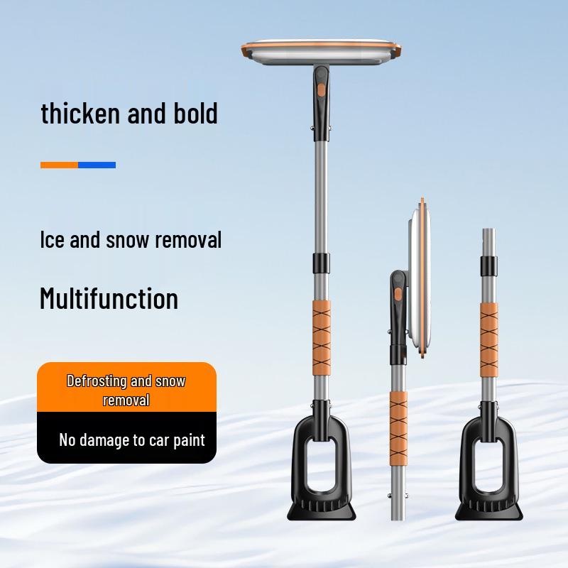 Dwufunkcyjna aluminiowa łopata śnieżna EVA do samochodu: Skutecznie usuwaj uparty lód i szron