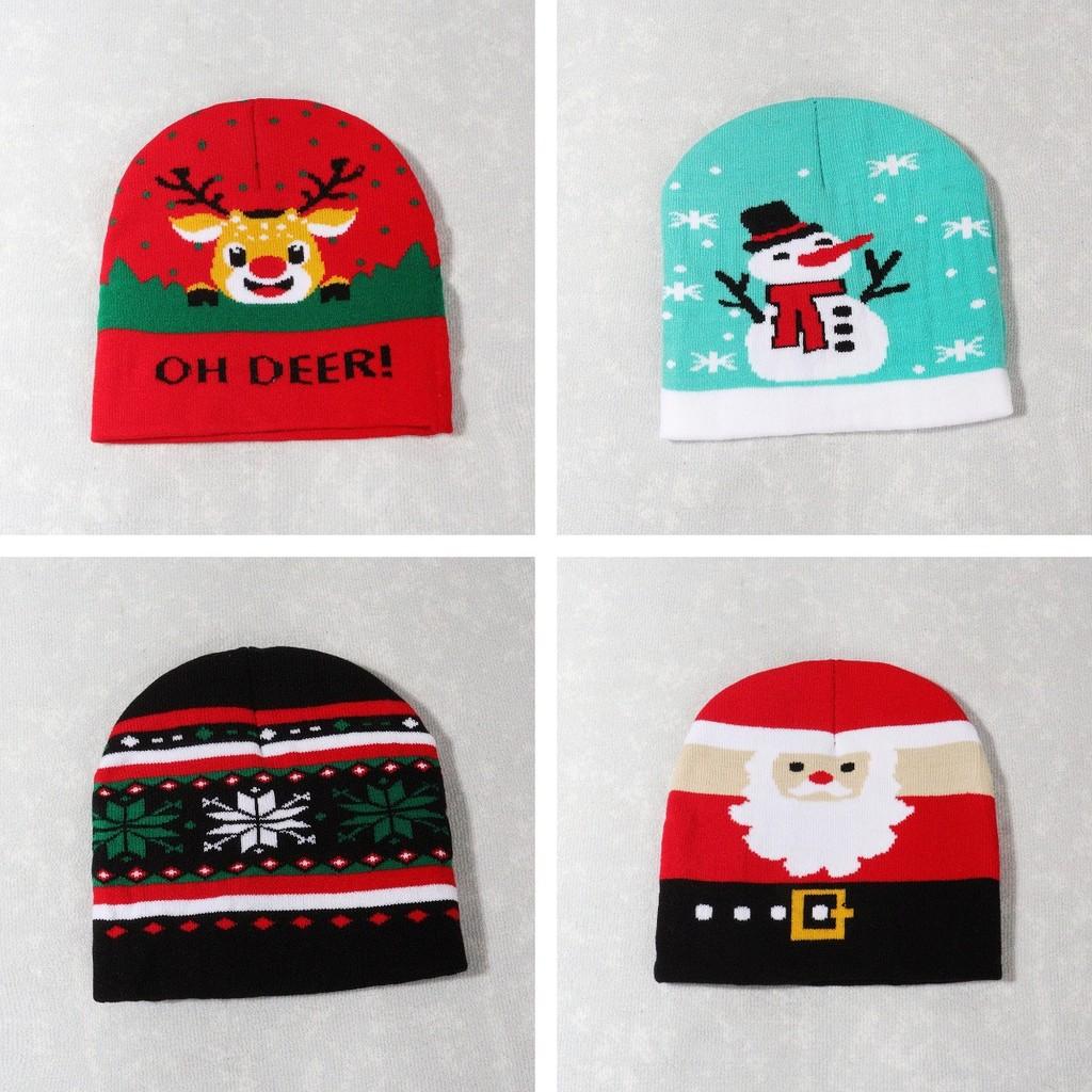 Nitted Hats Warm Christmas Hat Cute High Elastic Cap Soft Warm Cap Leisure Xmas