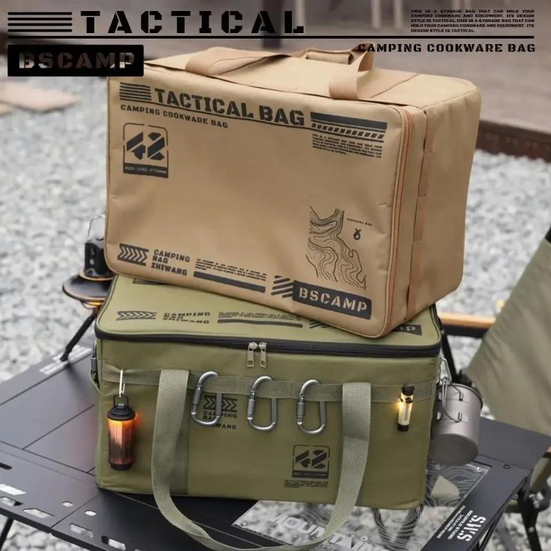 Tactical Camping Storage Bag Outdoor Storage Bag 42L Large Capacity Folding Box for Picnic Camping Equipment Organizing