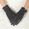 Women's Winter Temperament Padded Warm Gloves Cycling Windproof Touch Screen Gloves