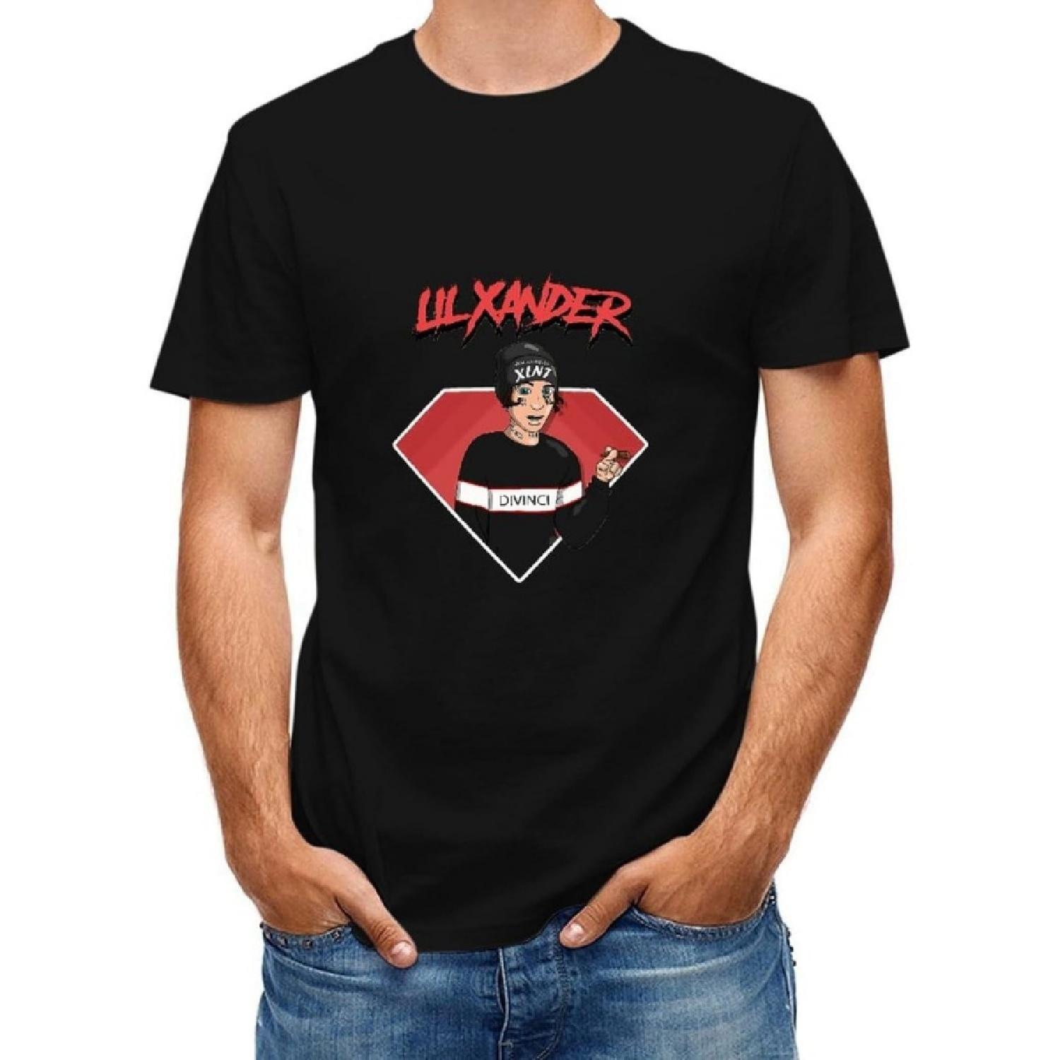 Penqino Lil Xan Men s Short-Sleeve T-Shirt Cotton Crew Neck Casual T-Shirts S