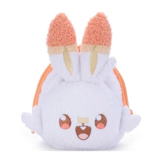 TAKARATOMY A.R.T.S Pokemon Pokepeace Plush Drawstring Pouch, Scorbunny, Approx. 22cm Height