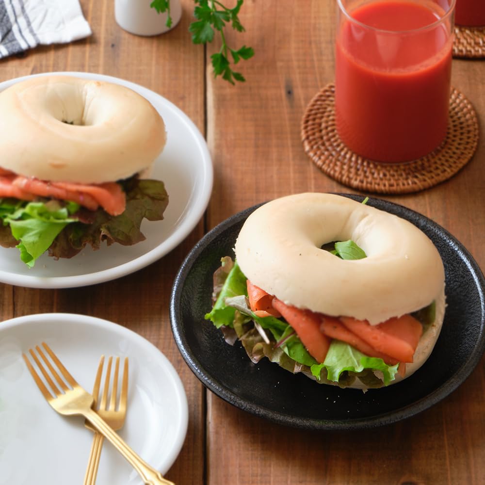 Offizielles YAMATSU STANDARD [Eurasia 17cm Beilagenteller, 5er-Set] Kleine Teller, Beilagen, Snackteller, Spülmaschinen- und Mikrowellengeeignet, Keramik, L