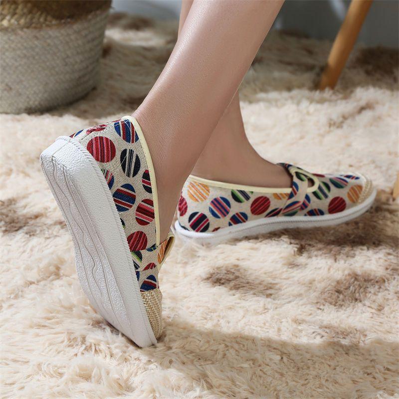 Женская обувь Старая пекинская тканевая обувь Обувь для матери Туфли на плоской подошве — фото 6