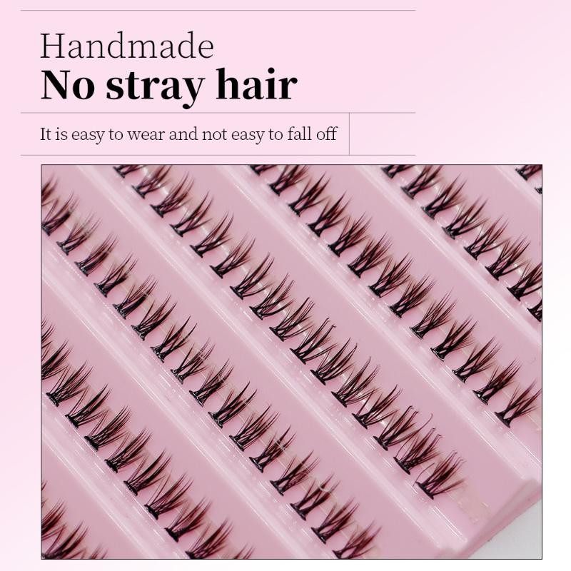 190/200/250Pcs 6Mm Mixed Length Fluffy Wispy Soft Cluster Lashes Lower Eyelashes Dly At Home Suitable For Holiday Parties