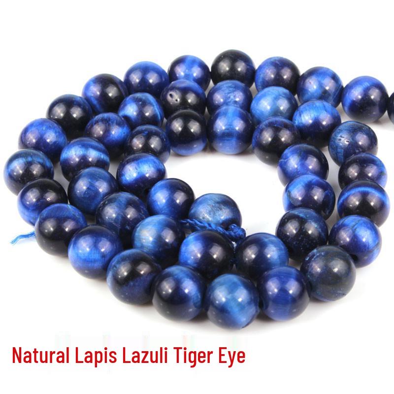 A-Grade Colored Tiger Eye Round Loose Beads for DIY Jewelry Making