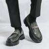 Hot Selling Elegant Loafers Shoes Korean Style Thick Soled Comfortable Men Party Business Shoes Men Leather Casual Driving Shoes