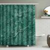 Modern Green Marble Shower Curtain Waterproof Bath Decor For Bathroom Decorations