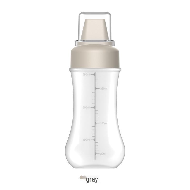 Five-Hole Squeeze Sauce Bottle with Dust Cover for Kitchen Condiments
