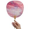 5 Special Round Fan Blank Rice Paper for Bleaching Paint Is for Handmade DIY Paintings and Handmade Calligraphy Crafts