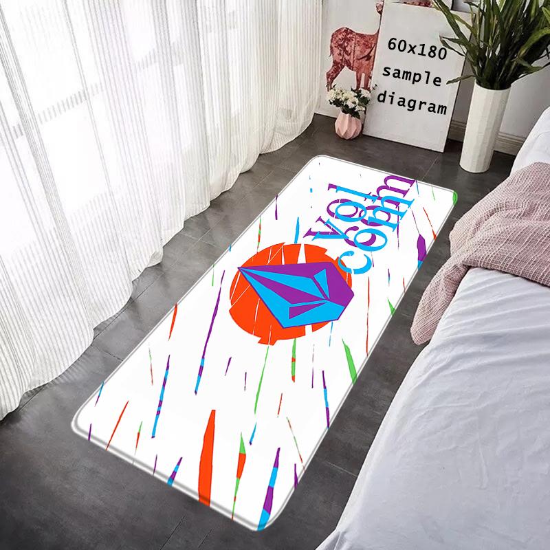 Floor Mat Non-slip Foot Rug for Entryway V-Volcom Hallway Carpet Kitchen Water Adsorbed Rugs Fluffy Bedside Mats Home Decoration