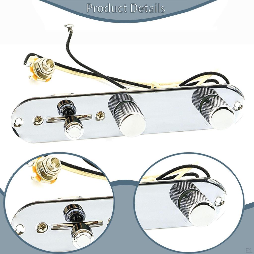 Fully Loaded Control Plate Prewired Modifications Replacement Assembly for Guitar