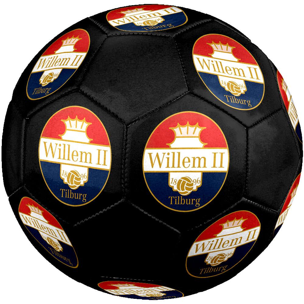 Willem II Tilburg Size 5 Soccer Ball, Machine-Stitched PVC, Durable & High Bounce, All Ages Fit, Fan Merchandise, Matches & Outdoor Use.